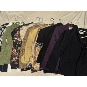 Jessica Howard Women's Blazer Collection - Black, Green, Purple, Gold W Medium